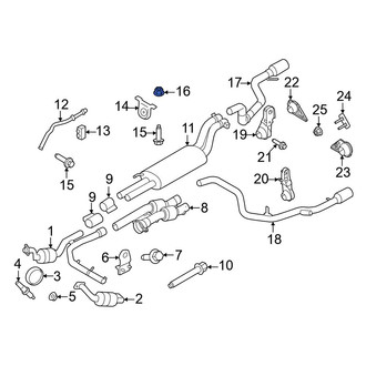 Ford OE - Center Exhaust System Hanger Nut