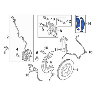 Ford OE - Front Disc Brake Pad Set