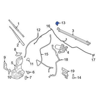 Ford OE - Front Windshield Washer Nozzle