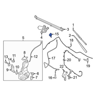 Ford OE - Front Windshield Washer Nozzle