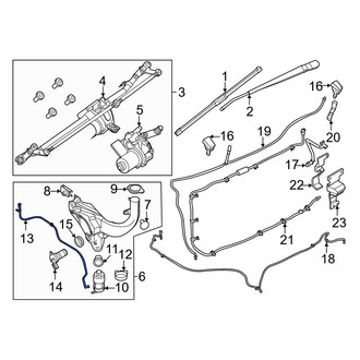 Ford OE - Front Windshield Washer Hose
