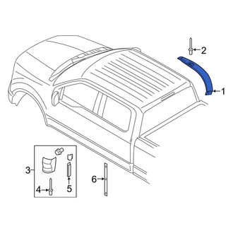Ford OE - Right Upper Roof Molding