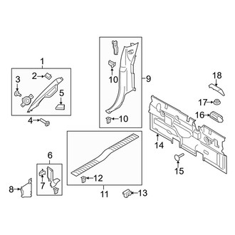 Ford OE - Cab - Interior Trim (Side & Rear Trim), (Raptor SuperCab)