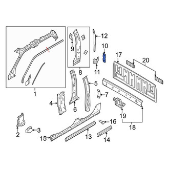 Ford OE - Front Door Lock Striker Plate