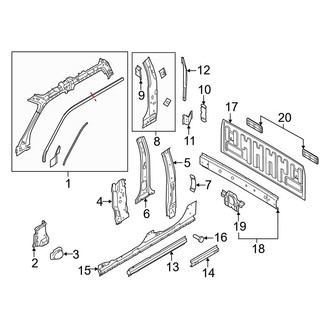 Ford OE - Cab - Back Panel (Raptor SuperCrew)