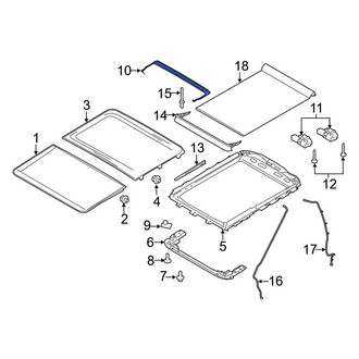 Ford OE - Sunroof Drip Rail