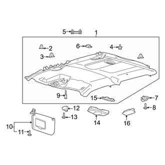 Ford OE - Cab - Interior Trim (Headliner & Visors), (Raptor SuperCrew)
