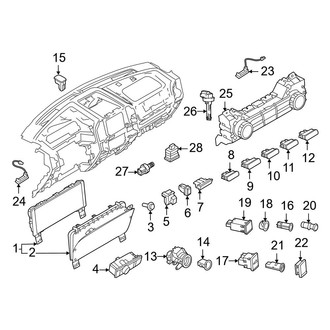 Ford OE - Instrument Panel - Cluster & Switches
