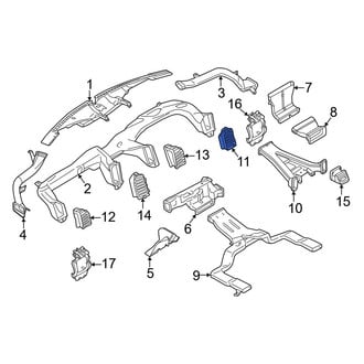Ford OE - Front Right Outer Dashboard Air Vent