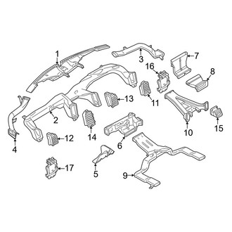 Ford OE - Instrument Panel - Ducts (Raptor)