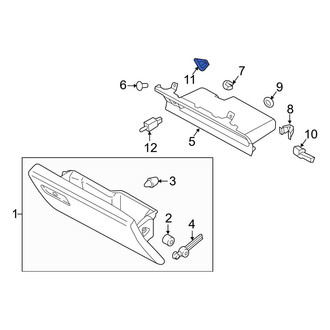 Ford OE - Front Left Inner Glove Box Door Striker