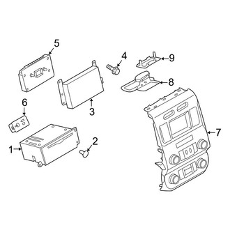 Ford OE - Instrument Panel - Sound System (Receivers & Controls, W/O Navigation), (Raptor)