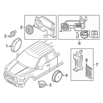 Ford OE - Instrument Panel - Sound System (Speakers), (Raptor SuperCrew)
