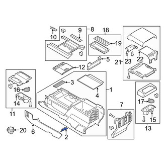 Ford OE - Left Console Cap