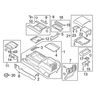 Ford OE - Front Console (Console & Components), (Raptor)