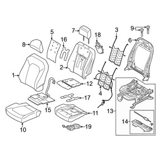 Ford OE - Seats & Tracks - Front Seat Components (Raptor)