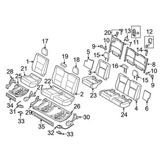 Ford OE - Seats & Tracks - Rear Seat Components (Raptor SuperCab)