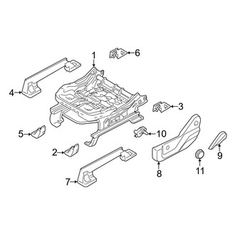 Ford OE - Seats & Tracks - Tracks & Components (Manual Seat), (Raptor)