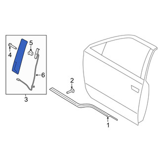 Ford OE - Front Left Door Applique