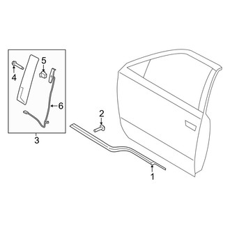 Ford OE - Front Door - Exterior Trim (Raptor)
