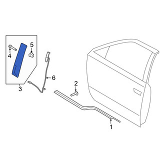 Ford OE - Front Left Door Applique