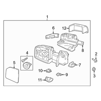 Ford OE - Front Door - Outside Mirrors (With Power Fold), (Raptor)
