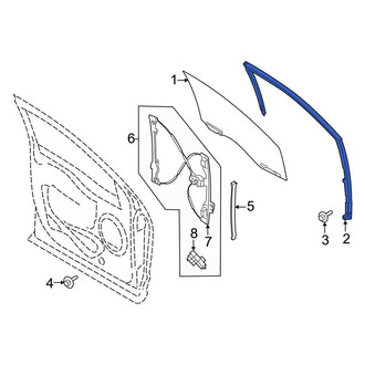 Ford OE - Front Right Window Channel