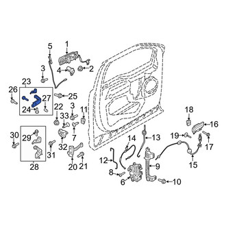 Ford OE - Front Left Upper Door Hinge
