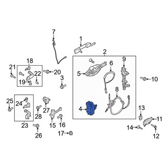 Ford OE - Front Right Door Latch Assembly