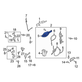 Ford OE - Rear Left Exterior Door Handle Base