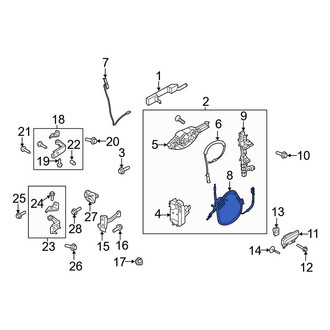 Ford OE - Front Left Inner Door Latch Cable