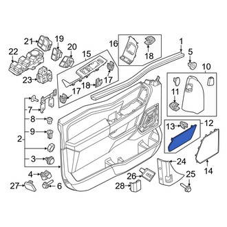 Ford OE - Front Left Door Panel Handle Cover