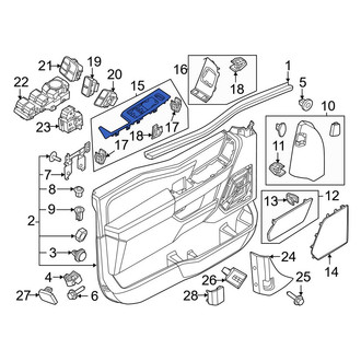 Ford OE - Front Right Lower Door Switch Trim Panel