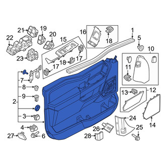 Ford OE - Front Left Inner Door Interior Trim Panel