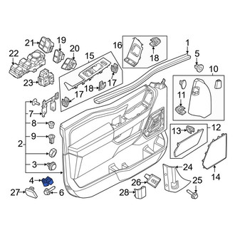 Ford OE - Door Interior Trim Panel Nut