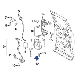 Ford OE - Rear Left Lower Door Lock Striker Plate