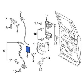 Ford OE - Rear Inner Exterior Door Handle Cover
