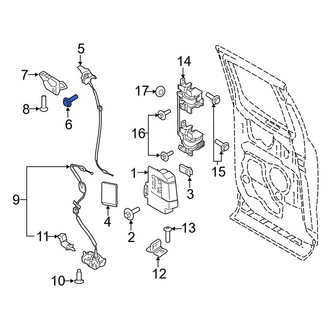Ford OE - Upper Door Latch Bolt