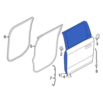 Ford OE - Rear Right Door Shell