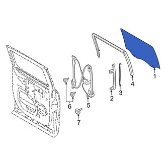 Ford OE - Front Left Door Glass