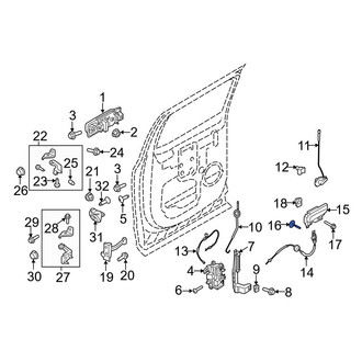 Ford OE - Glove Box Latch Screw