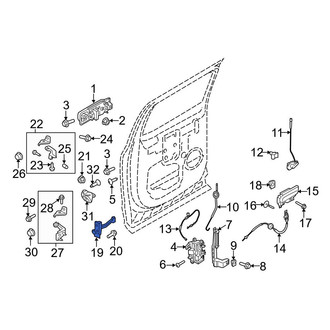 Ford OE - Rear Door Check