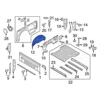 Ford OE - Rear Left Wheel Housing Side Panel