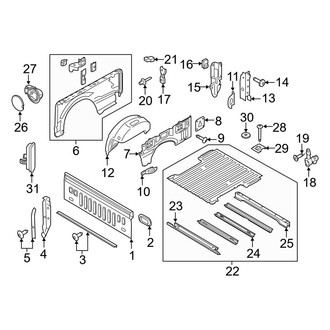 Ford OE - Pick Up Box - Front & Side Panels (Raptor)