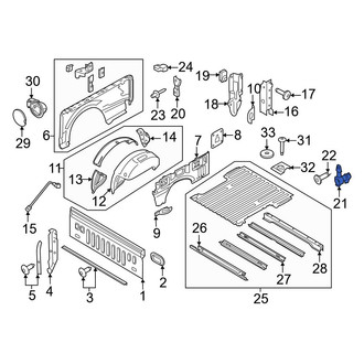 Ford OE - Rear Right Tailgate Hinge
