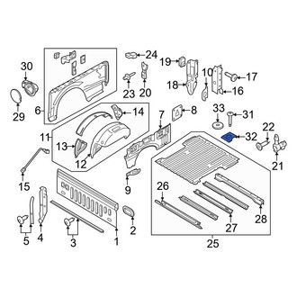 Ford OE - Truck Bed Nut