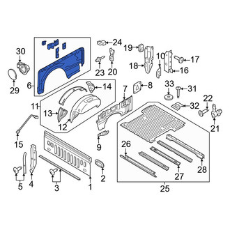 Ford OE - Rear Right Outer Truck Bed Panel