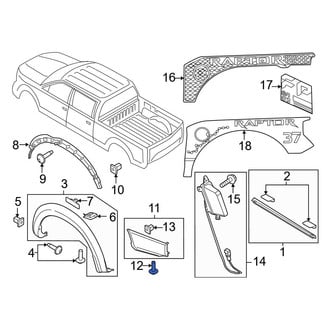 Ford OE - Fender Flare Clip
