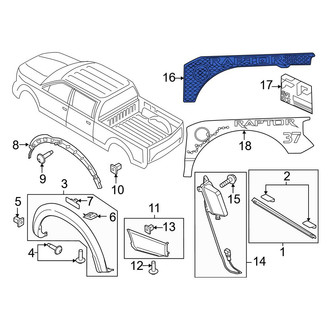 Ford OE - Rear Right Truck Bed Decal