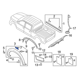 Ford OE - Fender Flare Clip